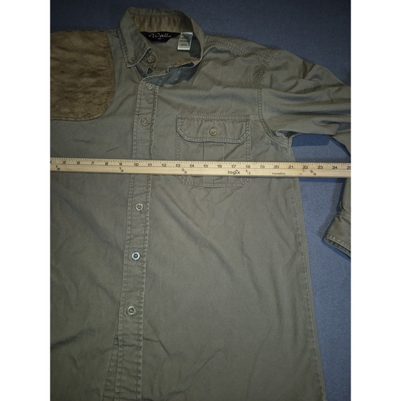 Walls Canvas Shooting Hunting Long Sleeve Button Down Shirt M Upland Game Huntin - Picture 5 of 8